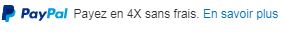 paypal 4 fois sans frais